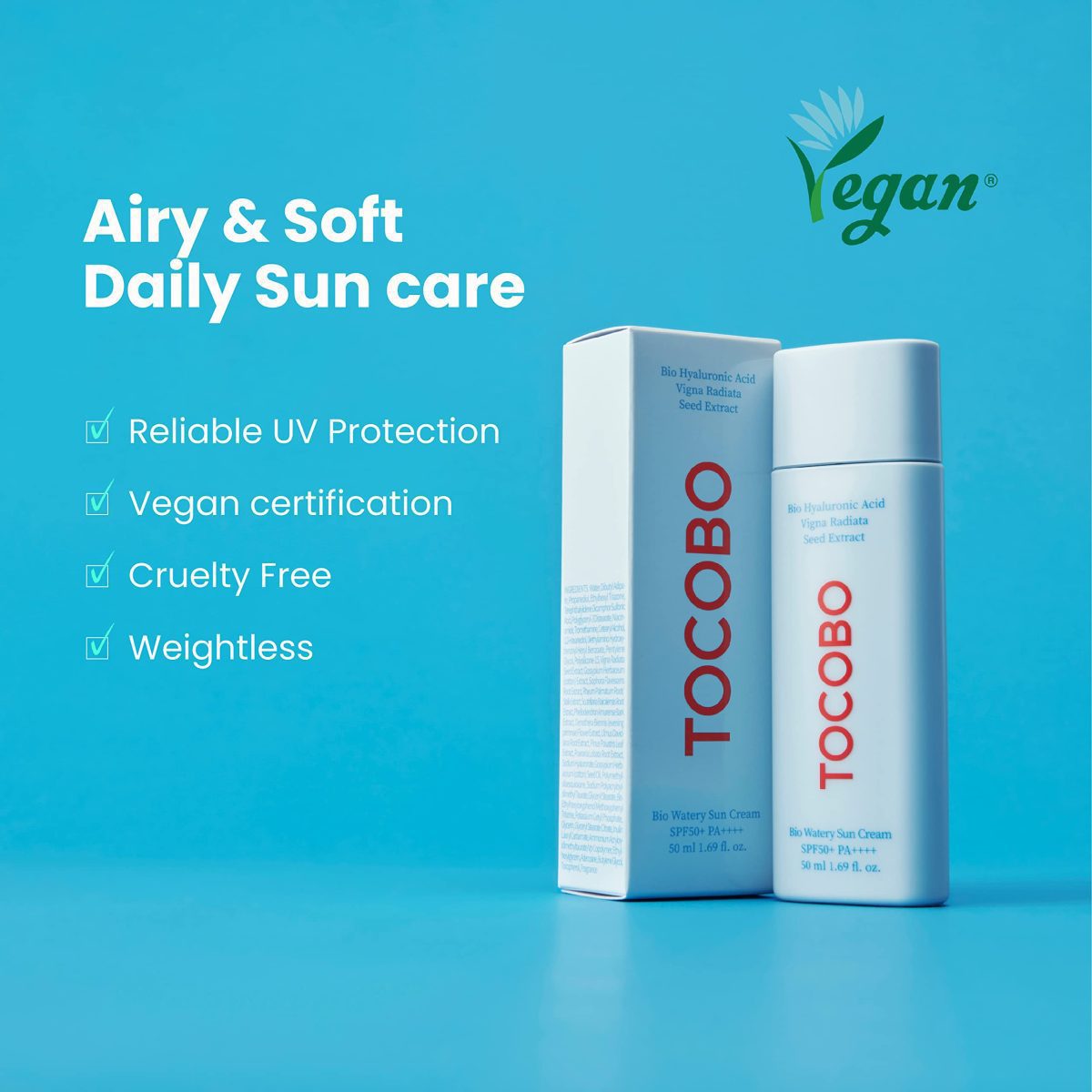پک ضد آفتاب بیو واتری پنبه ای Waterful sun care توکوبو TOCOBO - Image 2