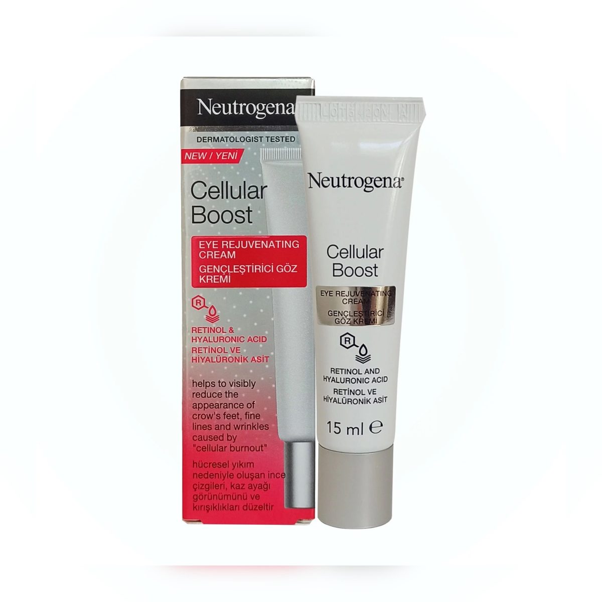 کرم جوان کننده دور چشم نوتروژنیا Neutrogena Cellular Boost - Image 1