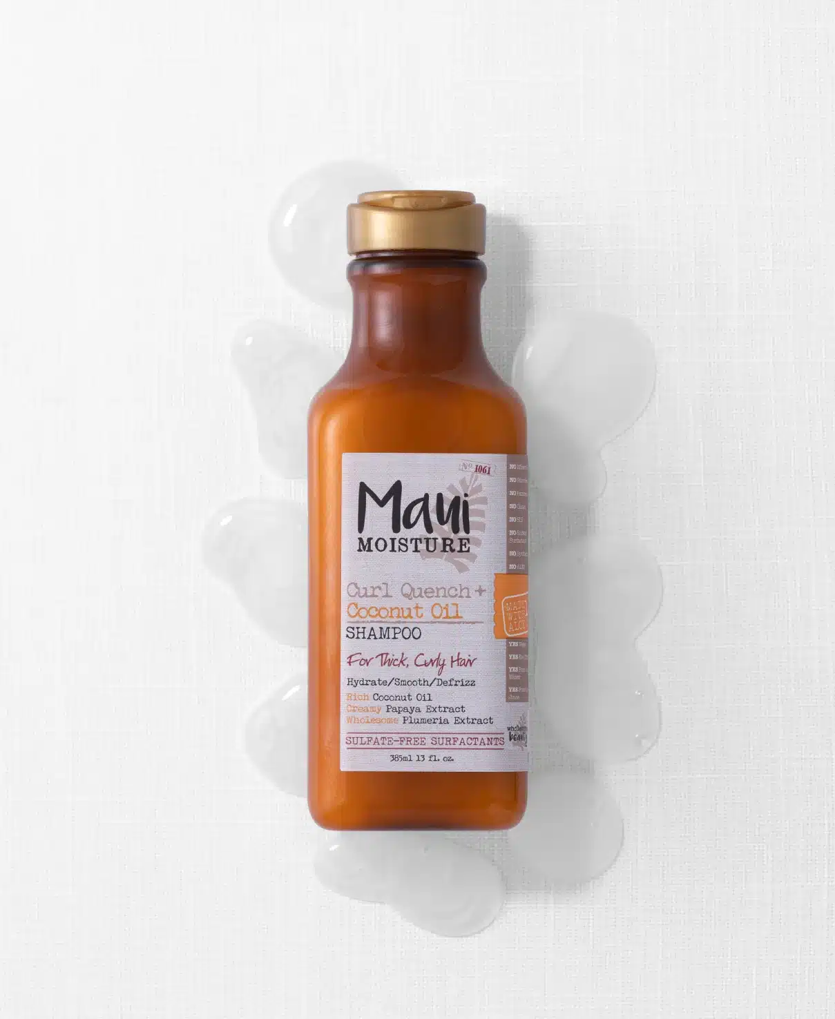 شامپو قهوه ای1 شامپو مائویی مدل COCONUT OIL مناسب موهای مجعد و ضخیم MAUI CURL QUENCH COCONUT OIL SHAMPOO FOR THICK CURLY HAIR - Image 2