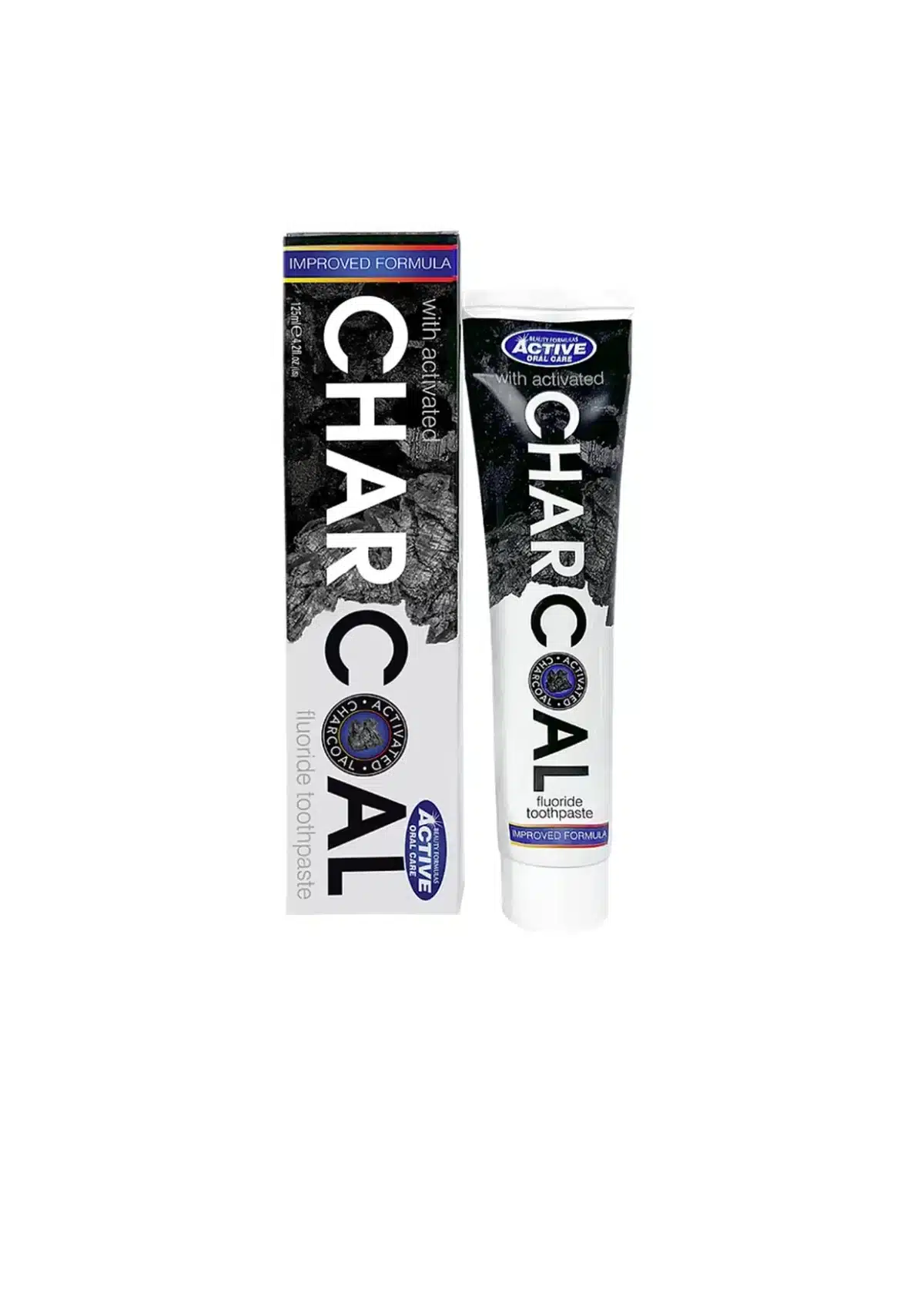 خمیر دندان زغالی Beauty Formulas با زغال فعال 125 میلی لیتر - Image 1