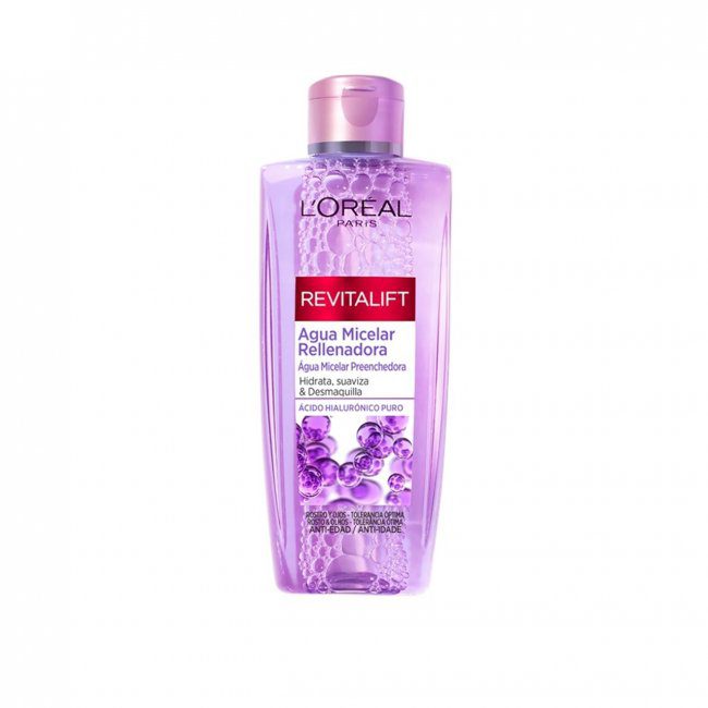 l-oreal-paris-revitalift-filler-ha-replumping-micellar-water-200ml آرایش پاک کن (میسلار رویتالیفت ) به همراه آبرسان و ضد چروک لورال مدل Revitalift حجم ۲۰۰ میل - Image 1