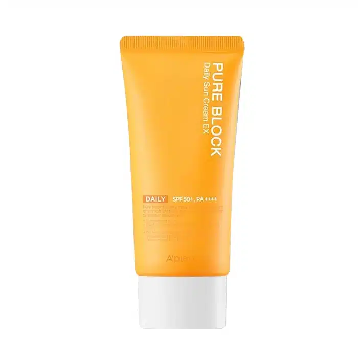 78f28fee87f8eb8dd625f0db31057190fa6e2645_1699285532 ضد آفتاب آپیو spf50 مدل دیلی حجم 50 میل Apieu Daily Pure Block Sun Cream Ex - Image 1