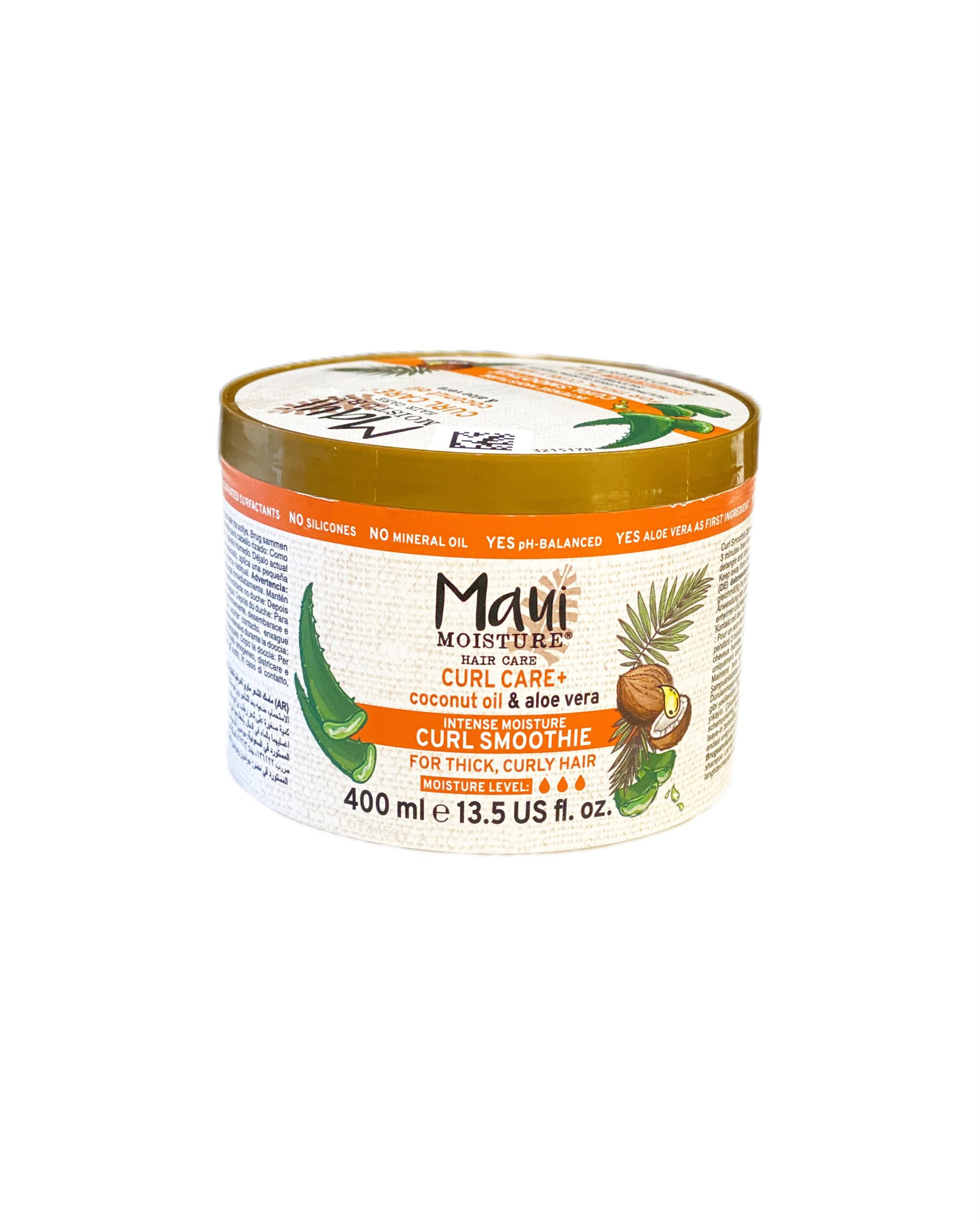 IMG_8264 ماسک و کرم مو مائویی مناسب موهای فر ، ضد وز و حالت دهنده Maui Moisture Coconut Curls Smoothie Mask 400ml - Image 1