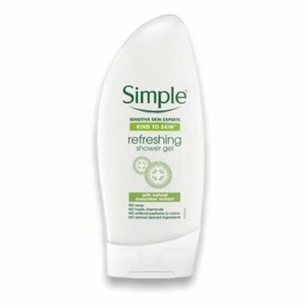 شاور ژل عصاره خیار سیمپل Simple مدل Refreshing