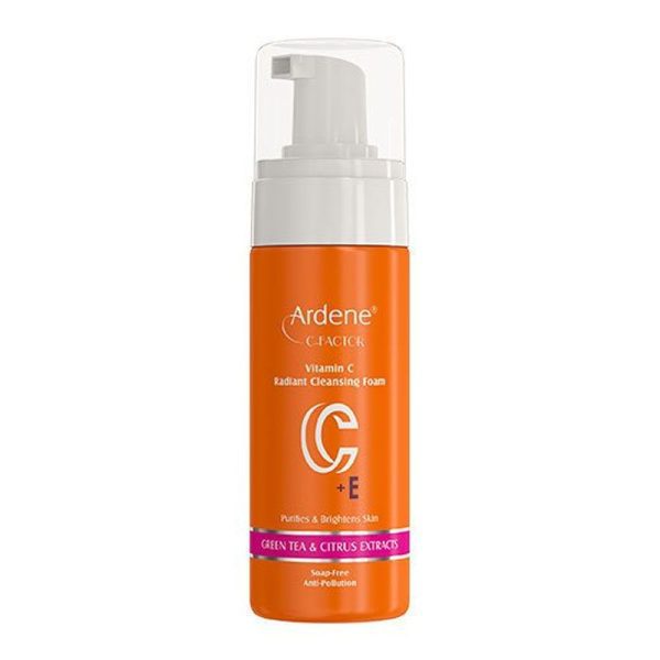 فوم شستشوی صورت حاوی ویتامین c پلاس سی فکتور آردن C-Factor: Radiant Cleansing Foam 150ml ARDENE