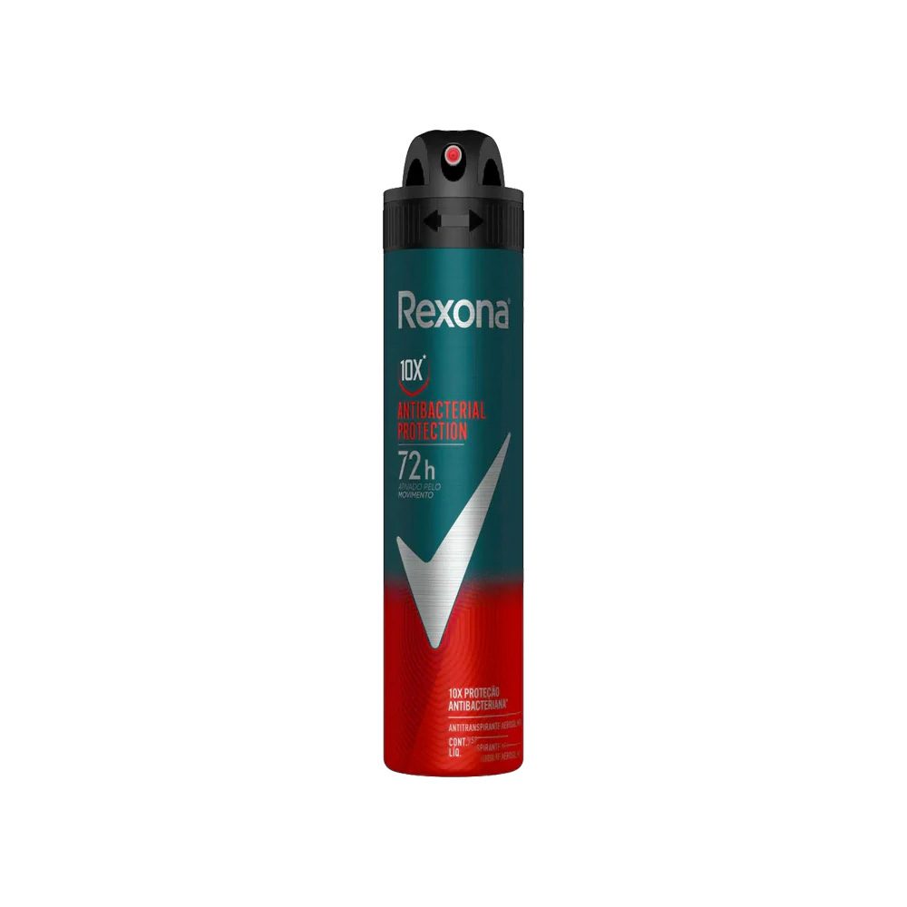 7791293046662 اسپری ضد تعریق مردانه رکسونا مدل ایکس تن Antibacterial Protection X10 حجم 200 میل - Image 1