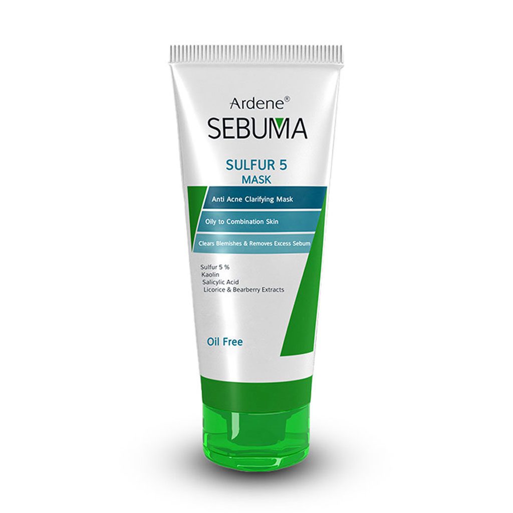 Ardene-Sebuma-Sulfur-5-Mask-75-ml1-1 ماسک ضد جوش و پاکسازی کننده پوست چرب سبوما آردن | 75 گرم  Ardene Ardene Sebuma Sulfur 5 Mask 75 ml - Image 1