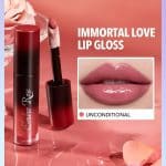 کیت رژ لب مایع براق شیگلم مدل EMBER ROSE بسته 4 عددی شیگلم SHEGLAM EMBER ROSE IMMORTAL LOVE NOURISHING LIP GLOSS SET - Image 4
