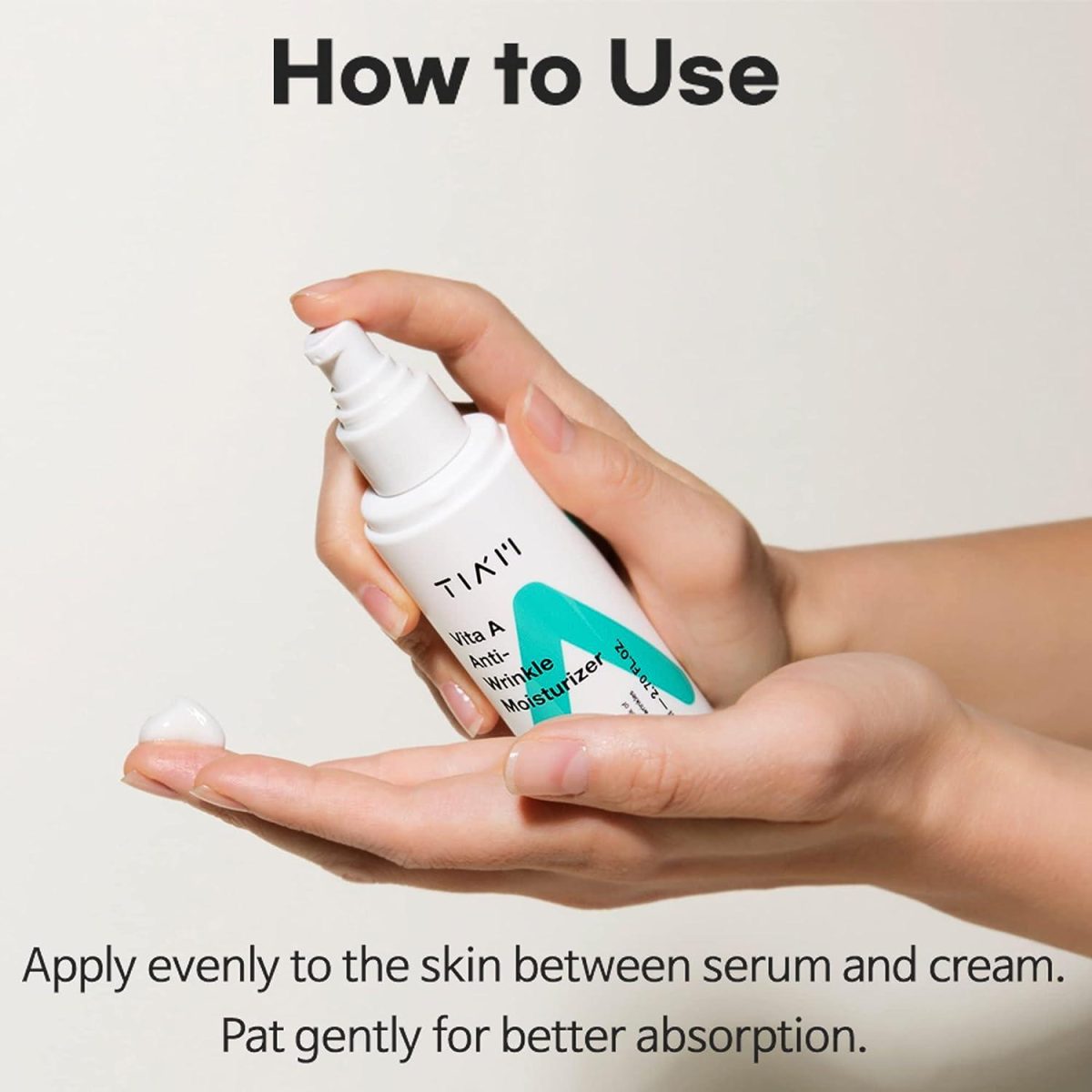 مرطوب‌کننده و ضدچروک حاوی ویتامین A تیام 80 میل TIA’M – Vita A Anti-Wrinkle Moisturizer - Image 2