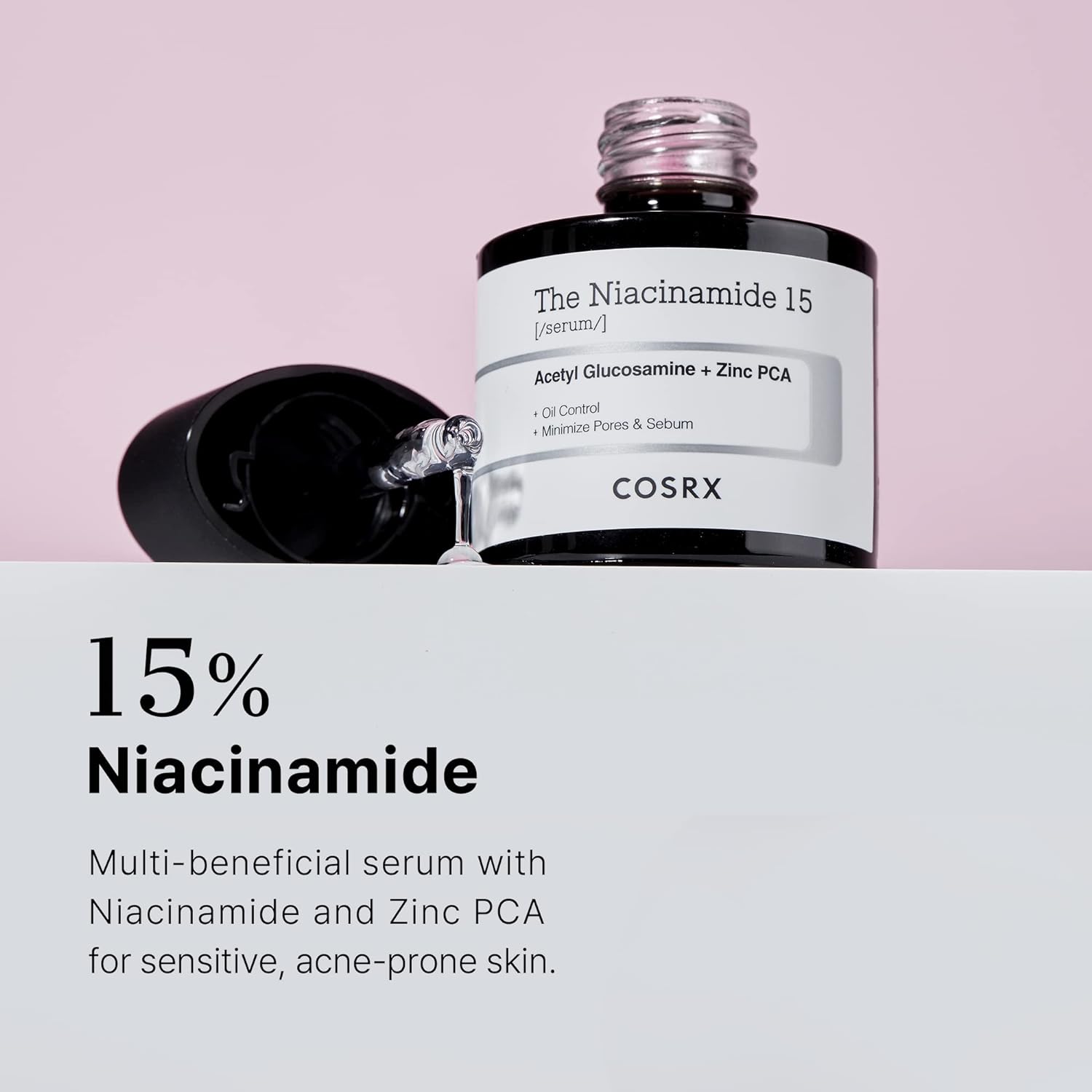 61XwGJ2fhML._SL1500_ سرم نیاسینامید ۱۵ کوزارکس-COSRX The Niacinamide 15 Serum 20ml - Image 4