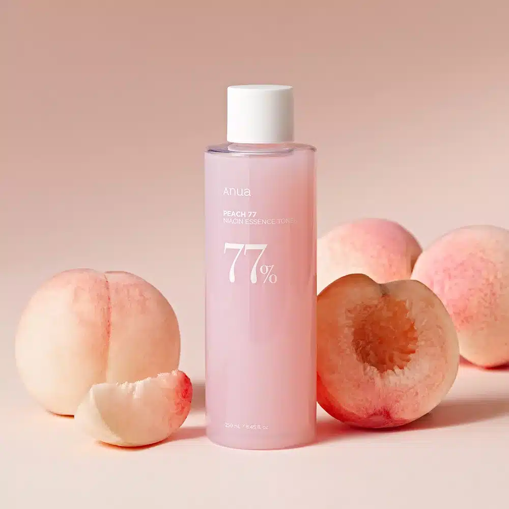 8809640734359 (1) تونر اسنس مرطوب کننده و روشن کننده هلو نیاسینامید آنوا 250 میل Anua Peach 77% Niacin Essence Toner - Image 4