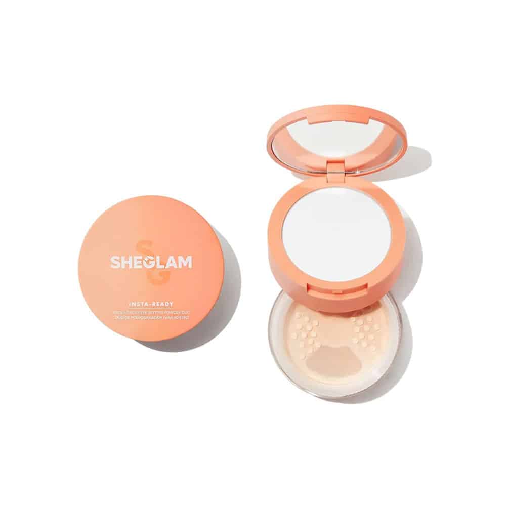SHEGLAM-INSTA-READY-FACE-UNDER-EYE-SETTING-POWDER-DUO-14-gr-BISQUE پودر فیکس کننده آرایش صورت و زیر چشم شیگلم مدل BISQUE وزن 14 گرم شیگلم SHEGLAM - Image 1