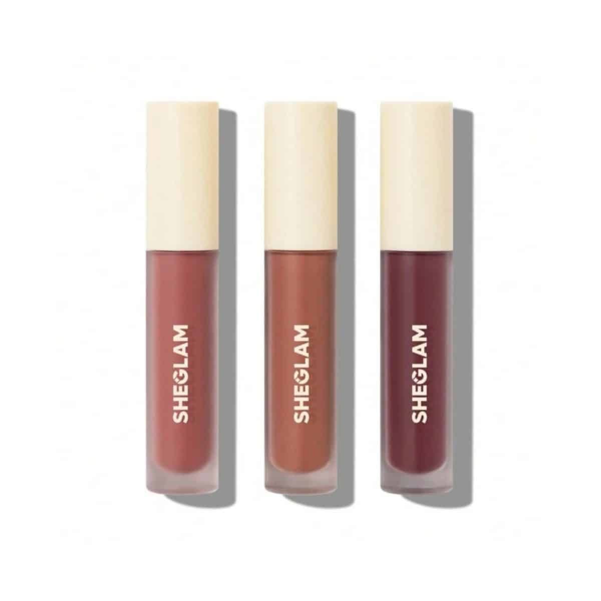 پک سه عددی رژ لب مات شیگلم مدل  Sheglam matte allure mini liquid lipstick set feel real - Image 1