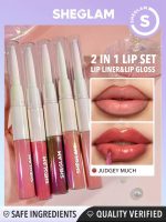 خط لب و لیپ گلاس دو طرفه شیگلم در 5 رنگ SHEGLAM Lip Rules - Image 2