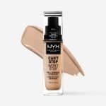 کرم پودر مات و فول کاور وانیلا نیکس مدل CAN’T STOP nyx professional makeup can't stop won't stop 24 hour foundation - Image 2