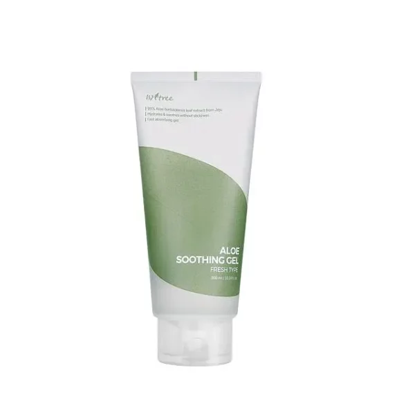 ژل  آلوورای ایزنتری تسکین دهنده سبک برای پوست های تحریک شده 300 میل  IsNtree Aloe Soothing Gel FRESH TYPE