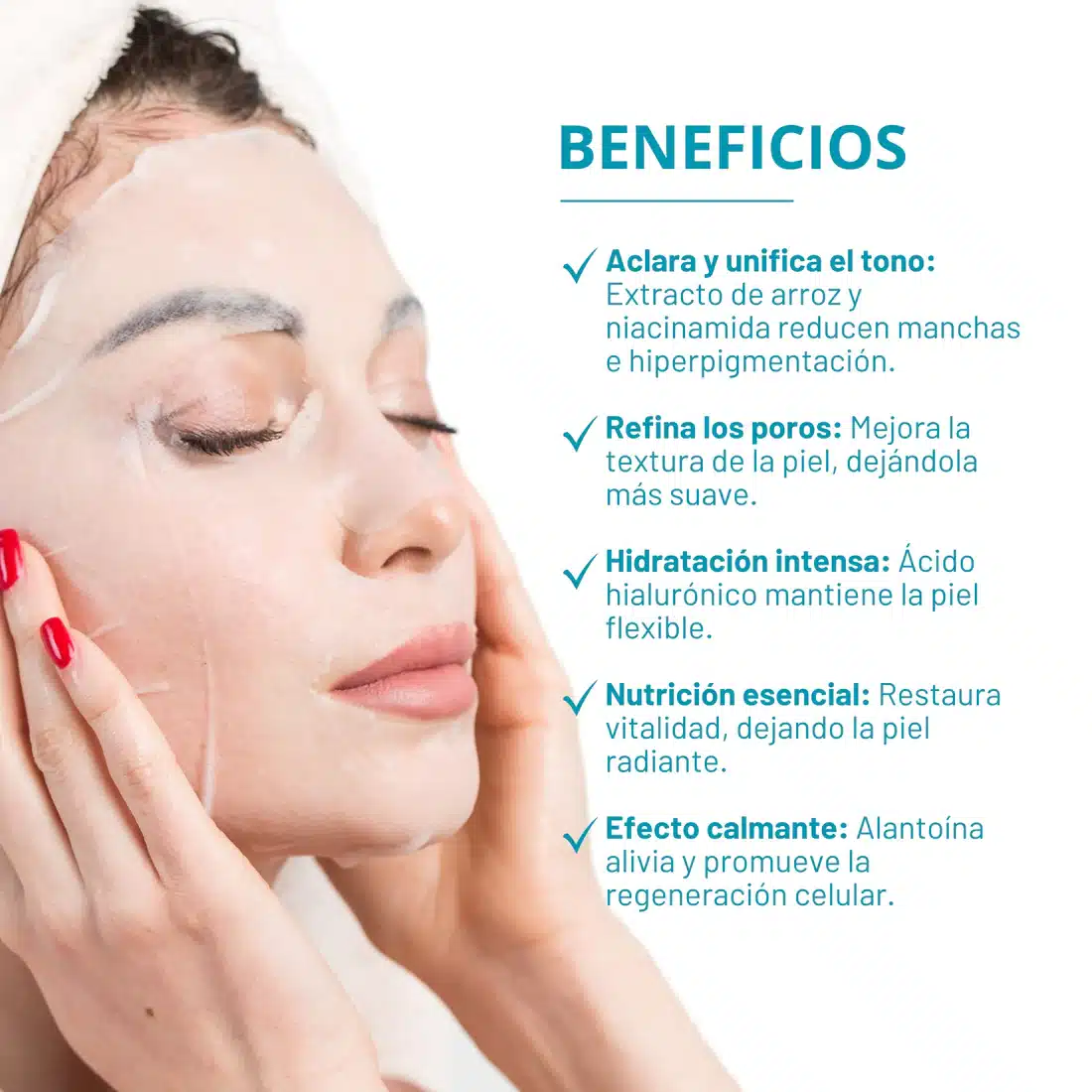 31 ماسک سفید کننده برنج دیاپیا 10 عددی DIAPIA Whitening Mask - Image 3