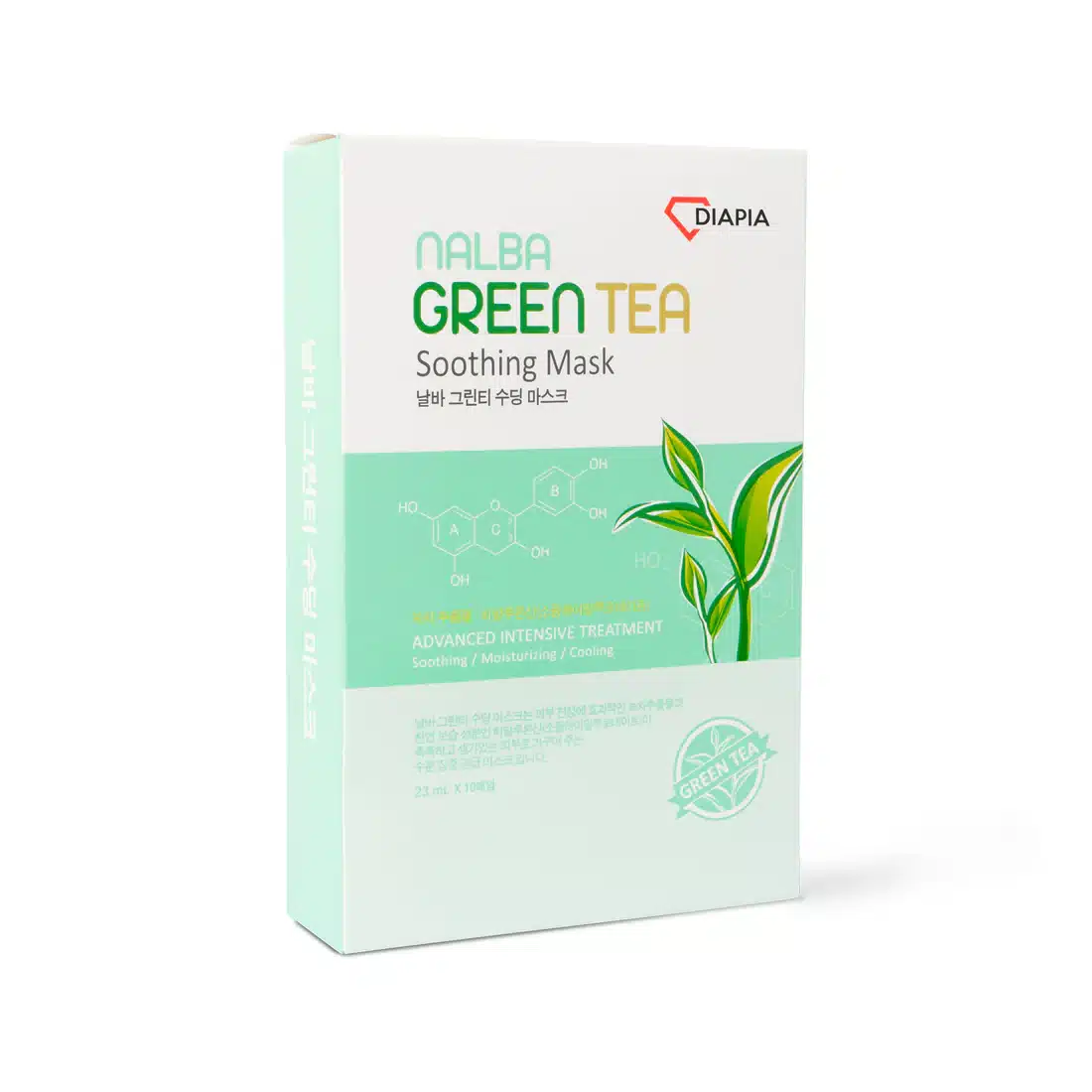 Graficas-x-WEB-MASCARILLA-TE-VERDE_1 ماسک تسکین دهنده چای سبز دیاپیا10 عددی Green Tea Soothing Mask - Image 1