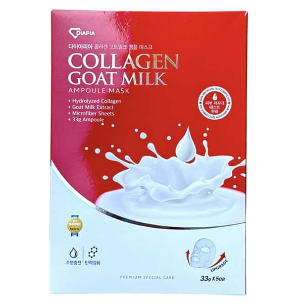 ماسک آمپولی کلاژن ساز دیاپیا 5 عددی Collagen Goat Milk Ampoule Mask 5pcs