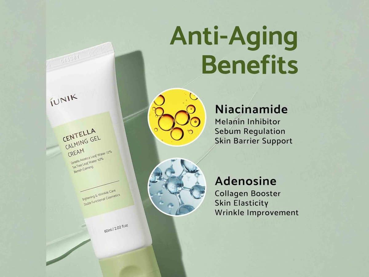 ژل کرم آرام بخش آیونیک 60 میل iUnik - Centella Calming Gel Cream - Image 3