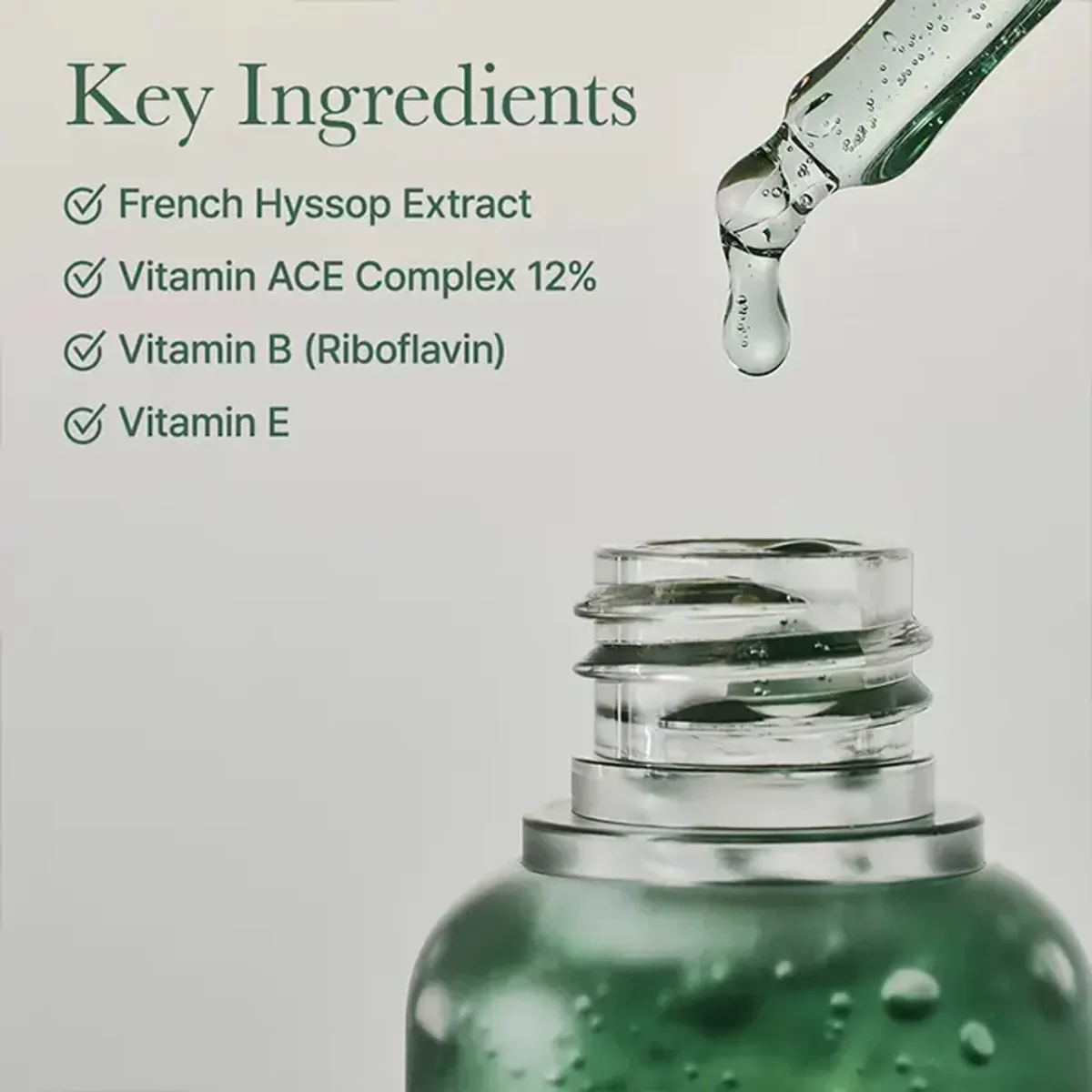 سرم ضدلک، ضدچروک،کاهش کک و مک آرنسیا ARENCIA Holy Hyssop Serum 12 30ml - Image 4