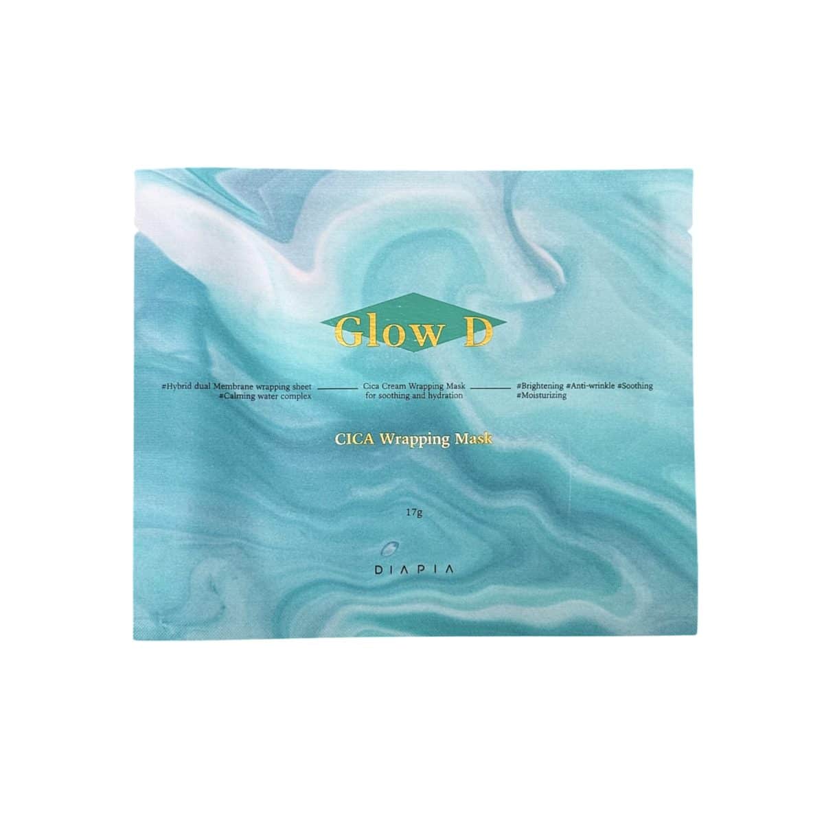ماسک تقویت کننده تسکین دهنده عصاره درخت چای دیاپیا (جدا شده از پک) Deer Mask Sensitive Skin Tea Tree Green Tea Glow Elastic Brightening DIAPIA Glow D CICA Wrapping Mask - Image 1