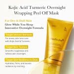ماسک شب زردچوبه و کلاژن مدی کیوب MEDICUBE Kojic Acid Turmeric Night Wrapping Mask 75ml - Image 2