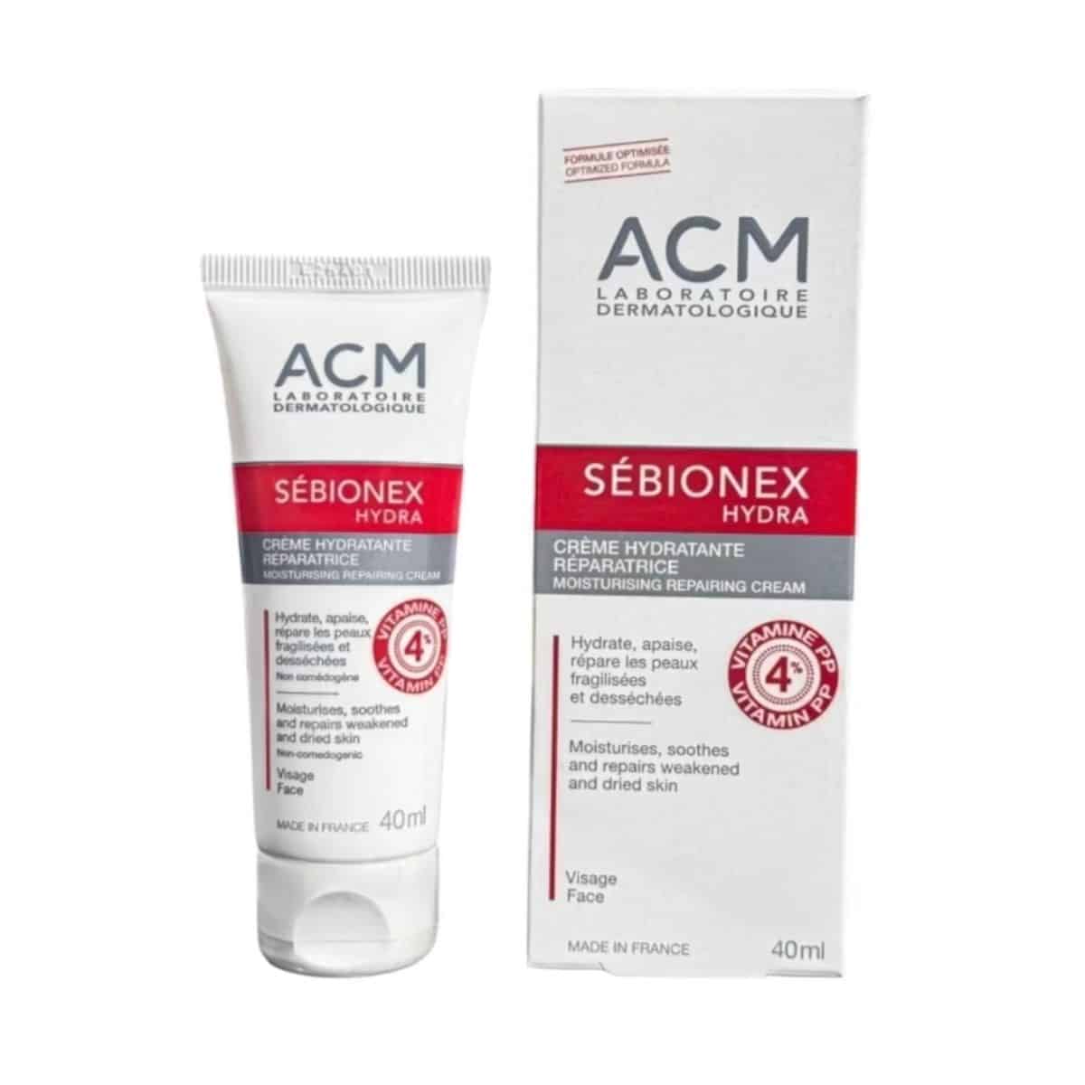 کرم ترمیم کننده سبیونکس هیدرا ای سی ام مناسب پوست خشک و آسیب دیده Acm Sebionex Hydra Repair Cream | 40Ml - Image 2