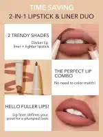 رژ لب و خط لب دو طرفه شیگلم در رنگ بندی SHEGLAM GLAM 101 LIPSTICK & LINER DUO - Image 6