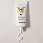 ضدآفتاب ابریشمی مدی پیل 50 میل ضد چروک و روشن کننده MEDIPEEL-Active Silky X3 Formula Sun Cream SPF50 - Image 2