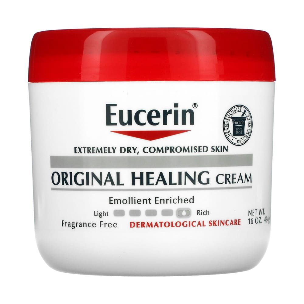 کرم-بدن-مرطوب-کننده-و-تسکین-دهنده-اوسرین-Eucerin-Roughness-Relief-Cream کرم مرطوب کننده و تسکین دهنده دست و بدن اوسرین Eucerin Original Unscented Hand and Body Moisturizer Cream - Image 1