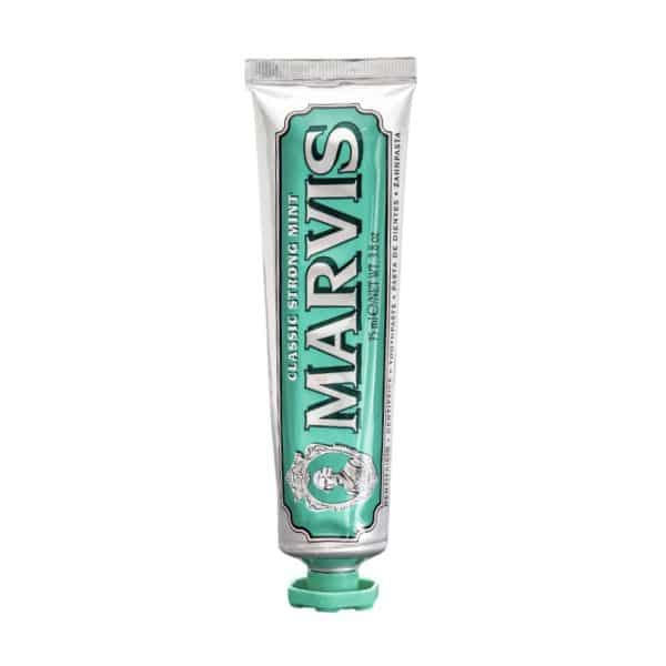 خمیر دندان مارویس مدل نعنایی قوی کلاسیک استرانگ مینت 75 میل MARVIS CLASSIC STRONG MINT