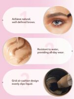 هاشور ابرو شیگلم 8 رنگ متنوع SHEGLAM Brow-Fection Angled Brush & Dip - Image 6