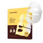 ماسک ورقه ای اکوال بری هیدروژل کلاژن گلو آپ جدا شده از پک EQQUALBERRY