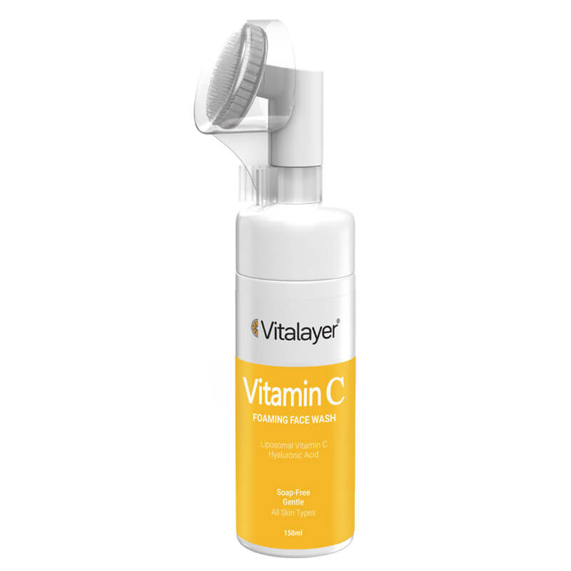 Vita_FaceFoam-2 فوم شستشوی حاوی ویتامین سی ویتالیر 150 میل Vitalayer Vitamin C All Skin Foaming Face Wash 150 ml - Image 1
