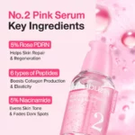 سرم حجم دهنده PDRN و کلاژن رز نامبوزین 30 میل - numbuzin – No.2 Rose PDRN Collagen Plumping Serum - Image 2