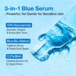 سرم کوچک کننده منافذ رتینول آبی شماره 3+ نامبوزین No.3 Blue Bio-Retinol Pore Refining Serum حجم 30 میل - Image 3