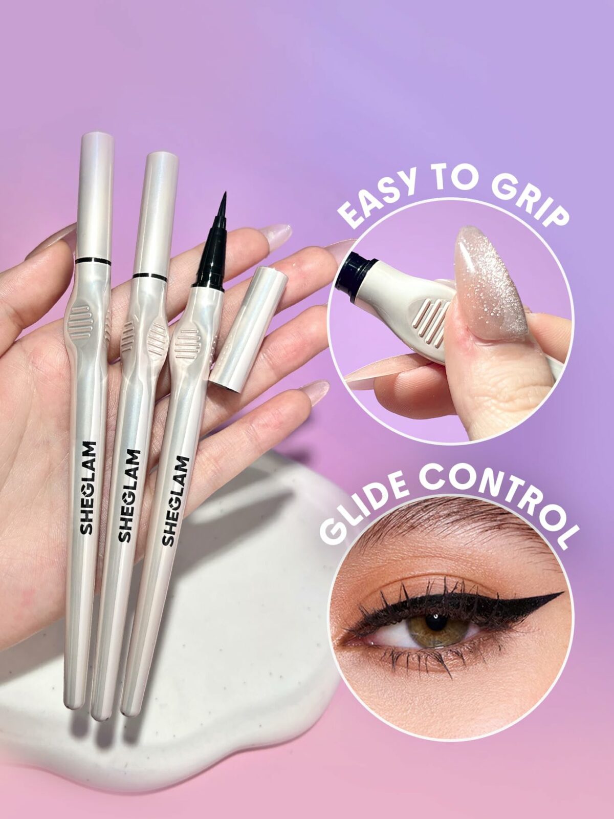 خط چشم مایع Glide Control شیگلم – SHEGLAM Glide Control Liquid Eyeliner - Image 2