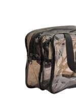 کیف لوازم آرایشی طلقی شیشه ای مشکی - Image 3