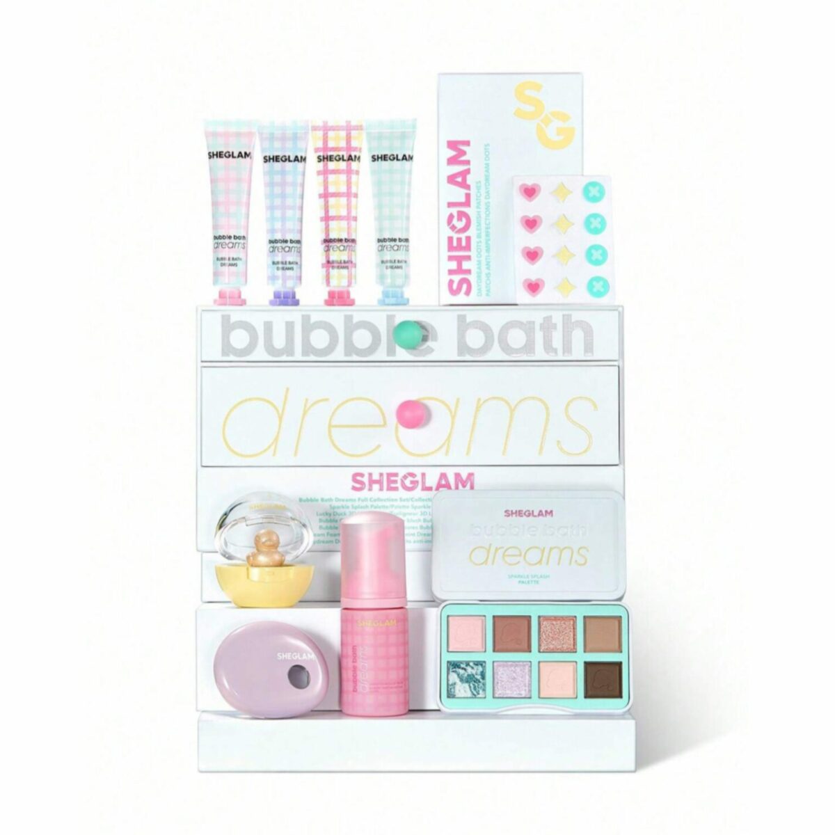 پک بابل بث دریمز شیگلم - Bubble bath dreams full collection set sheglam - Image 1