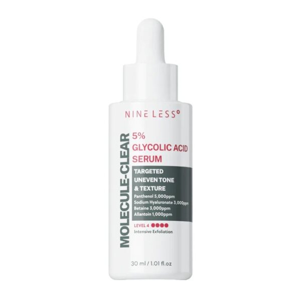 سرم ناینلس مولکول کلیر اسید گلیکولیک 5% _ NINELESS -MOLECULE-CLEAR (5% Glycolic Acid) Serum 30ml