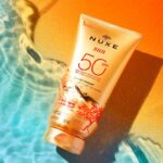 لوسیون ضد آفتاب نوکس با محافظت بسیار بالا حجم 150 میل Nuxe Melting Sun Lotion Very High Protection SPF50+ - Image 2