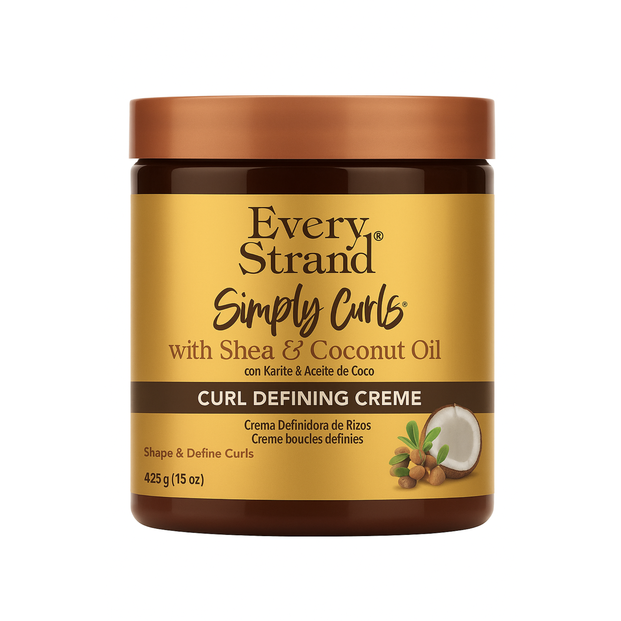 photo-output کرم فر کننده مو شی و روغن نارگیل اوری استرند Every Strand Curl Defining Cream Withe Shea Coconut Oil 425 g - Image 1