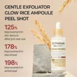 آمپول پیل‌ شات برنج دکتر ملاکسین لایه بردار فوری و روشن کننده 80 میل Dr melaxin Ampoule peel shot - Image 2