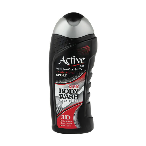 شامپو بدن مشکی اکتیو مدل اسپرت آقایان Active Sport Black Body Shampoo For Men 400 ml