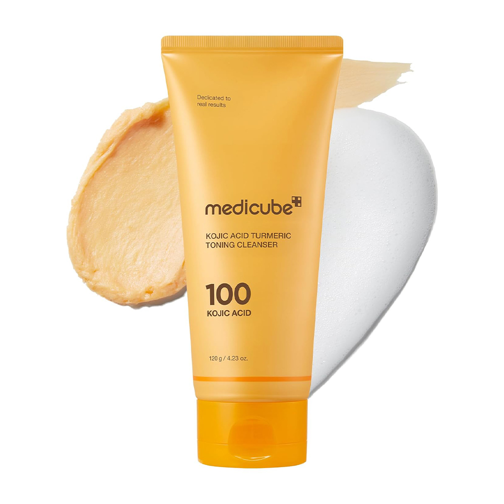 Medicube-Kojic-Acid-Turmeric-Toning-Cleanser-1 فوم شوینده کپسولی روشن کننده و تسکین دهنده کوجیک اسید و زردچوبه مدی کیوب 120 گرم Medicube Kojic Acid Turmeric Toning Cleanser - Image 1