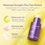 سرم تقویت کننده رتینول و NMN ضد چروک و جوانساز مدی کیوب 30 میل Medicube Retinol NMN Boosting Serum - Image 3