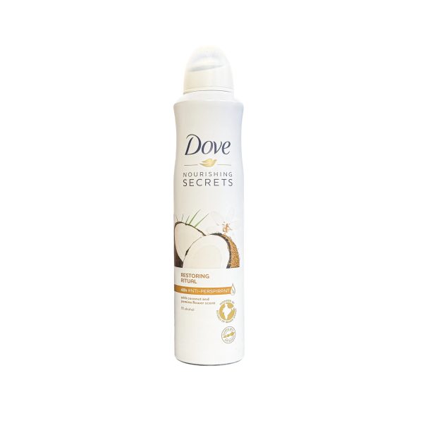 اسپری ضدتعریق زنانه نارگیل و یاس داو DOVE RESTORING RITUAL
