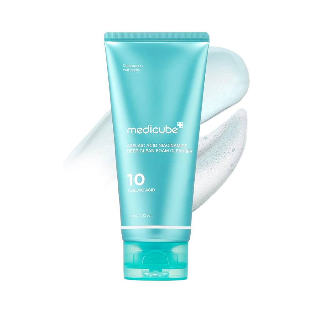 Medicube-Azelaic-Acid-Niacinamide-Deep-Clean-Foam-Cleanser فوم شست و شو عمیق آزلائیک اسید و نیاسینامید مدی کیوب حجم 120 گرم Medicube Azelaic Acid Niacinamide Deep Clean Foam Cleanser - Image 1
