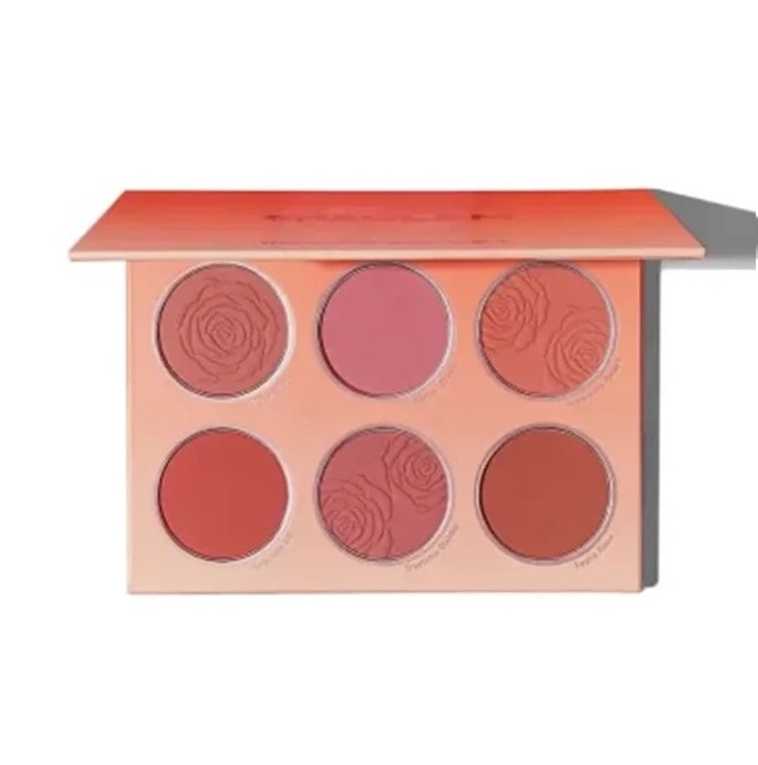 sheglam-floral-flush-blush-palette پالت رژ گونه 6 رنگ شیگلم Sheglam مدل Foloral Flush رنگ Blushing Bouquet - Image 1